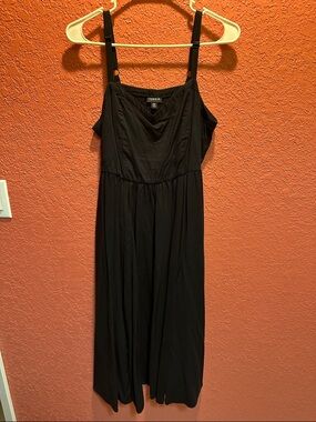 Black Maxi Dress with Adjustable Straps